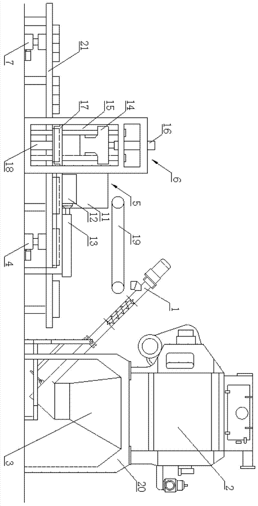 Continuous brick building block forming system