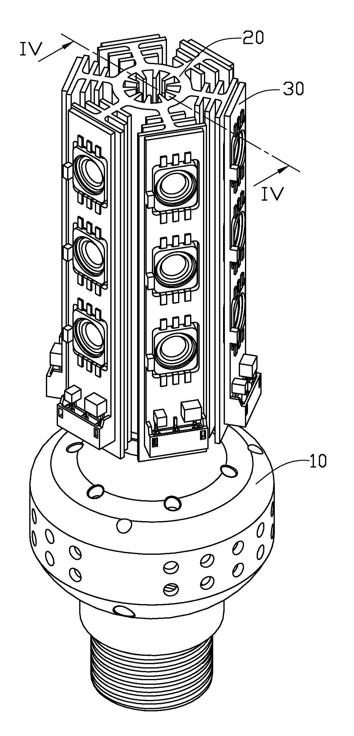 LED lamp having heat dissipation structure