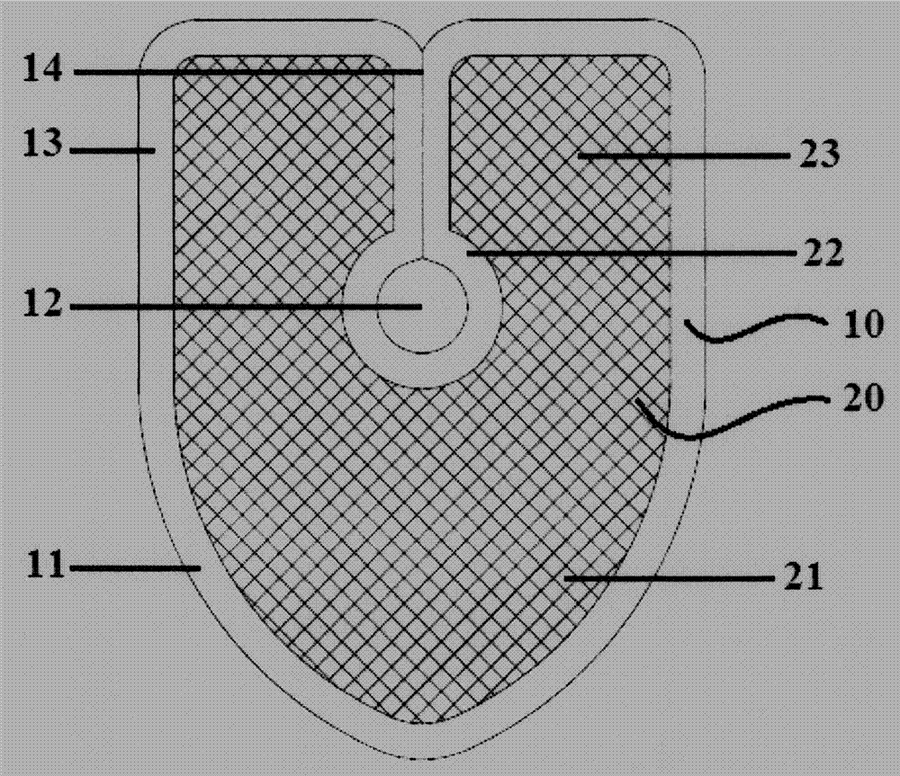 Special mesh for hiatal hernia