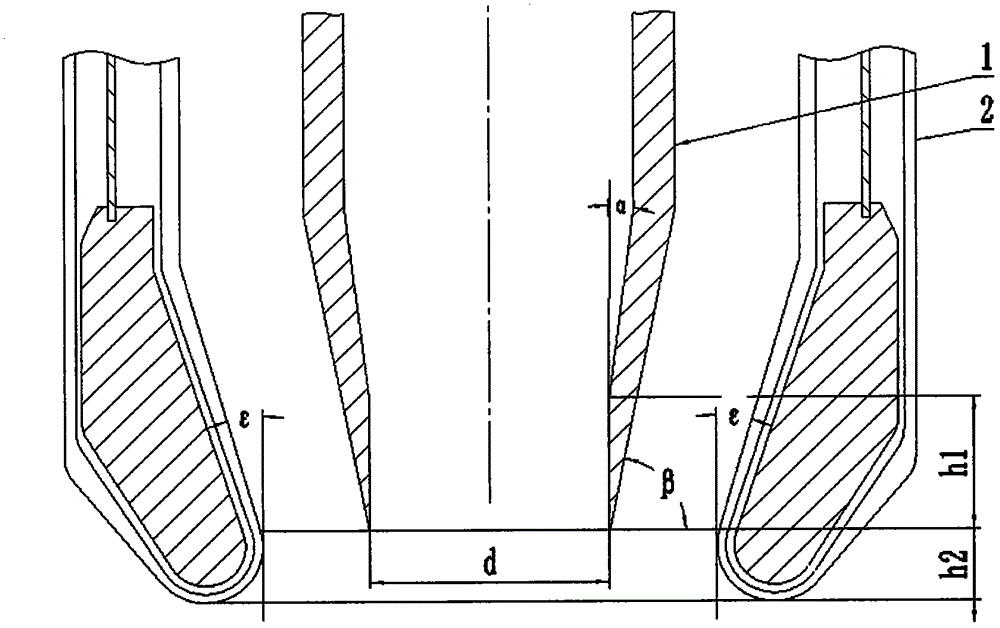 Powdered coal combustor for entrained-flow bed gasification furnace