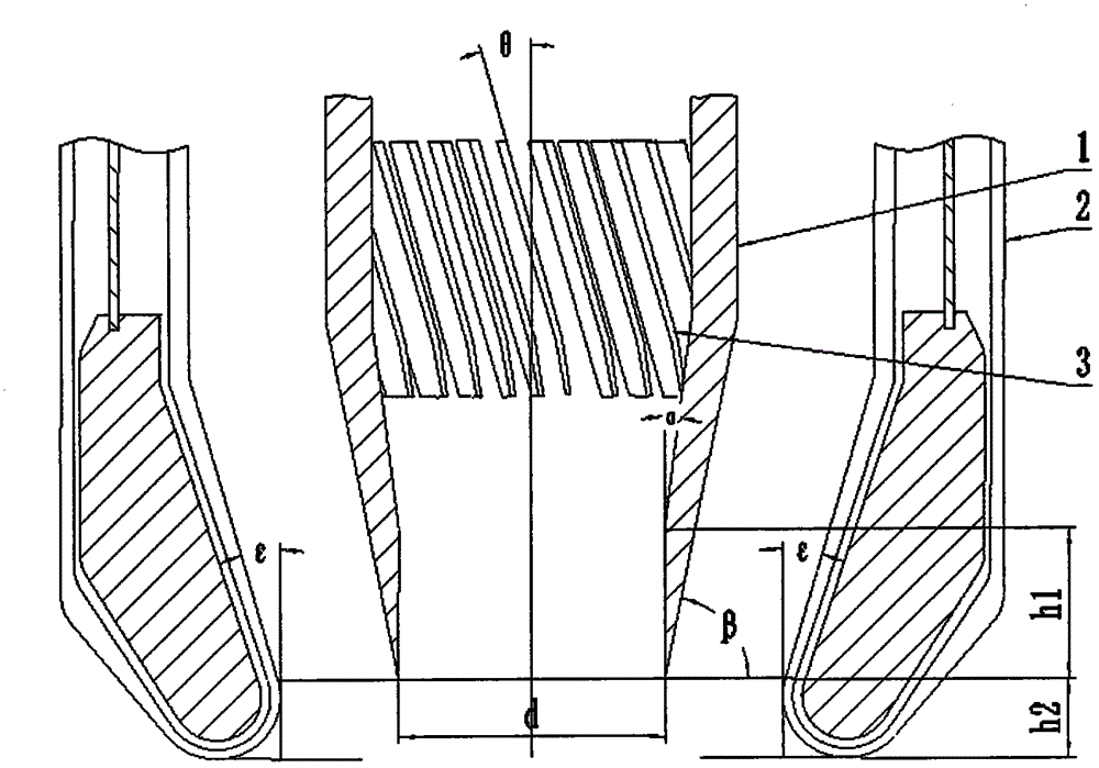 Powdered coal combustor for entrained-flow bed gasification furnace