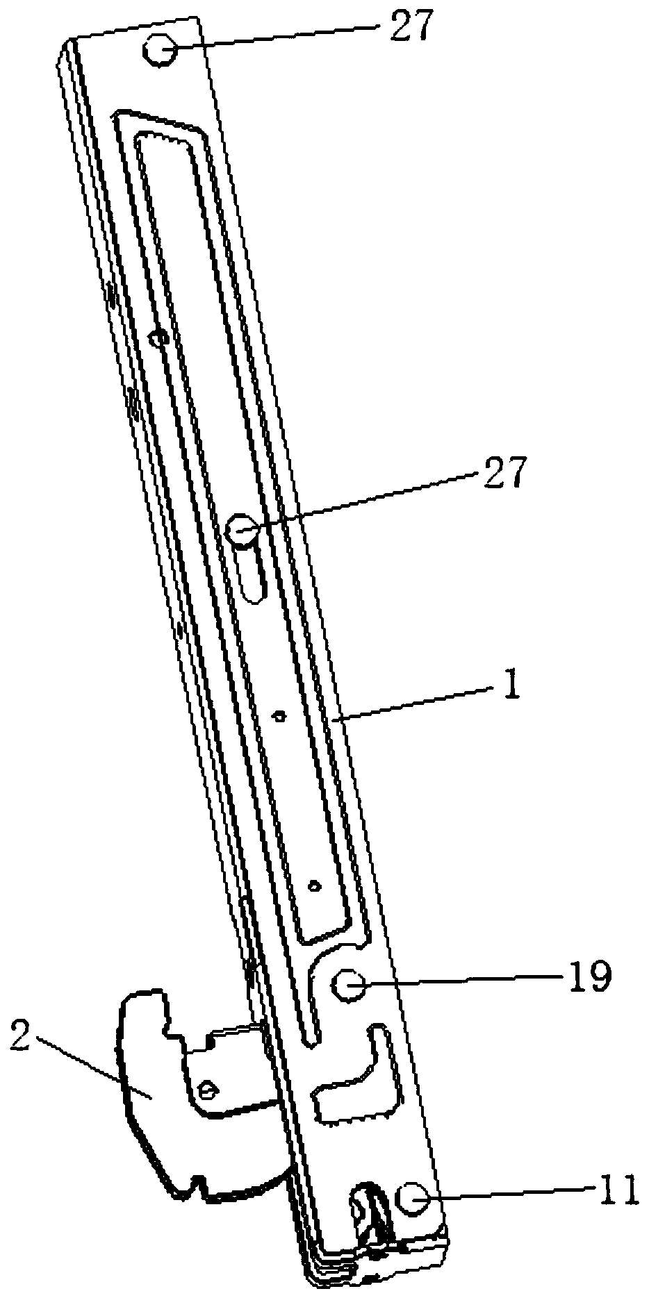 Oven hinge with friction balance mechanism