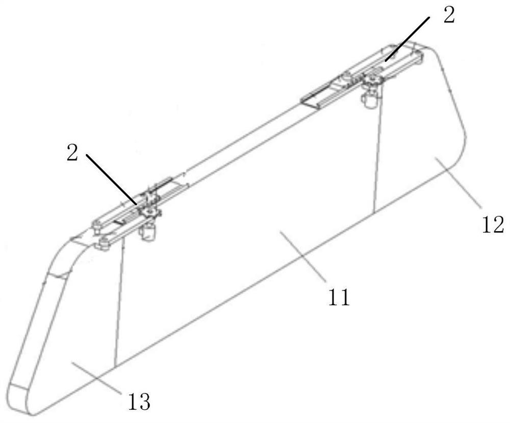 Foldable inside rearview mirror