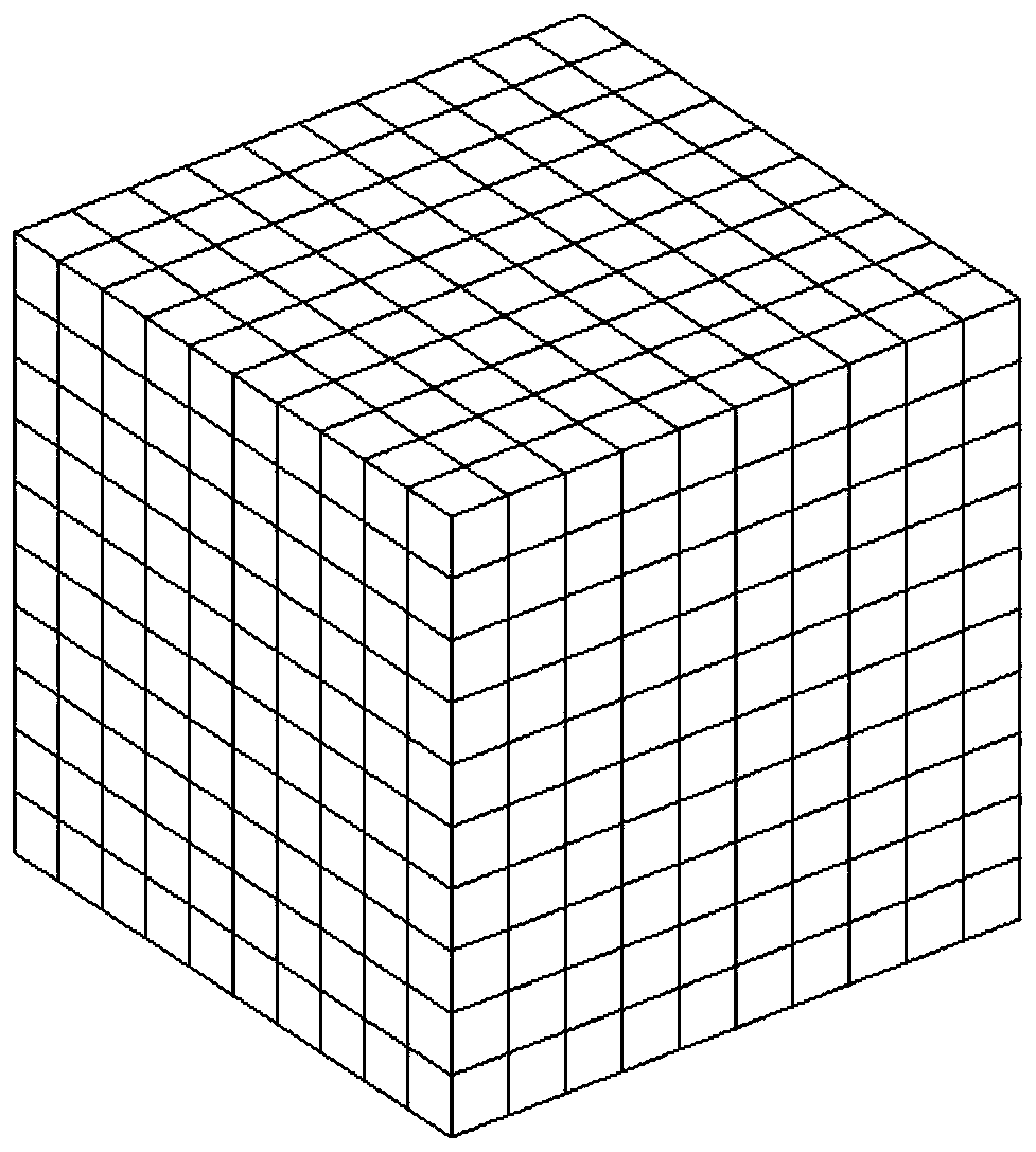 Inclined fracture mesh generation method based on embedded discrete fracture model