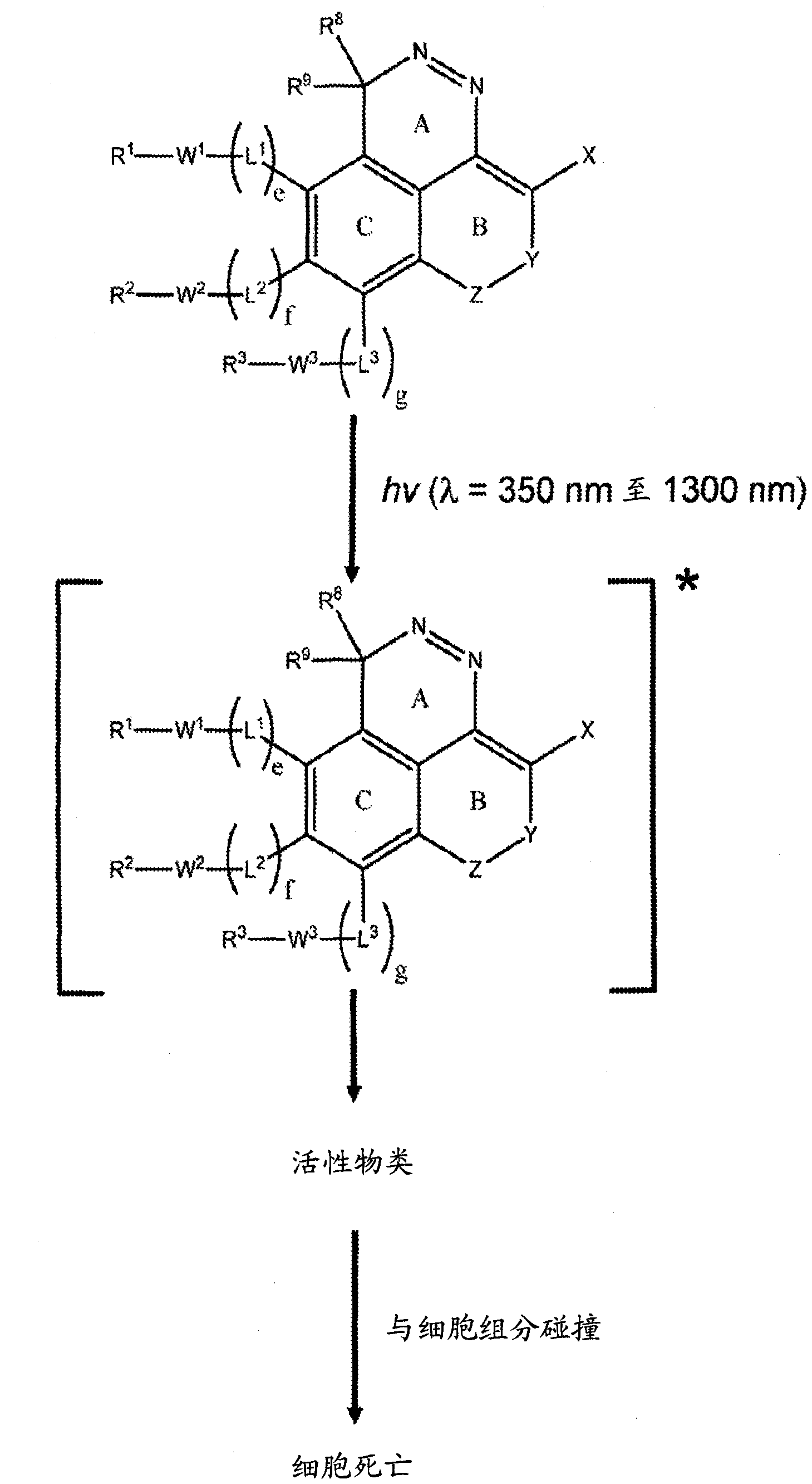 Azo and diaza derivatives and uses thereof in phototherapy