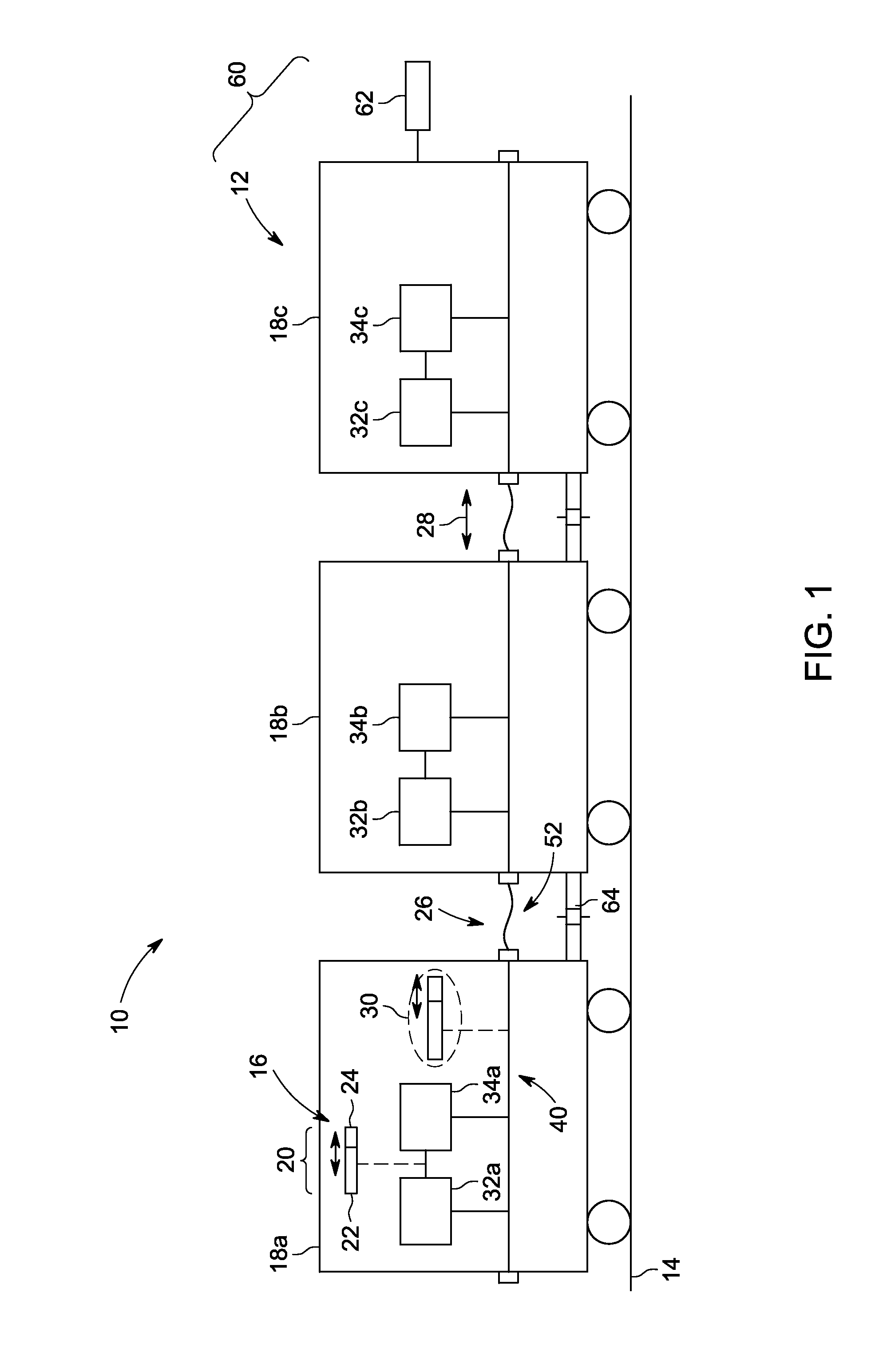 System and method for controlling operations of a vehicle consist based on location data