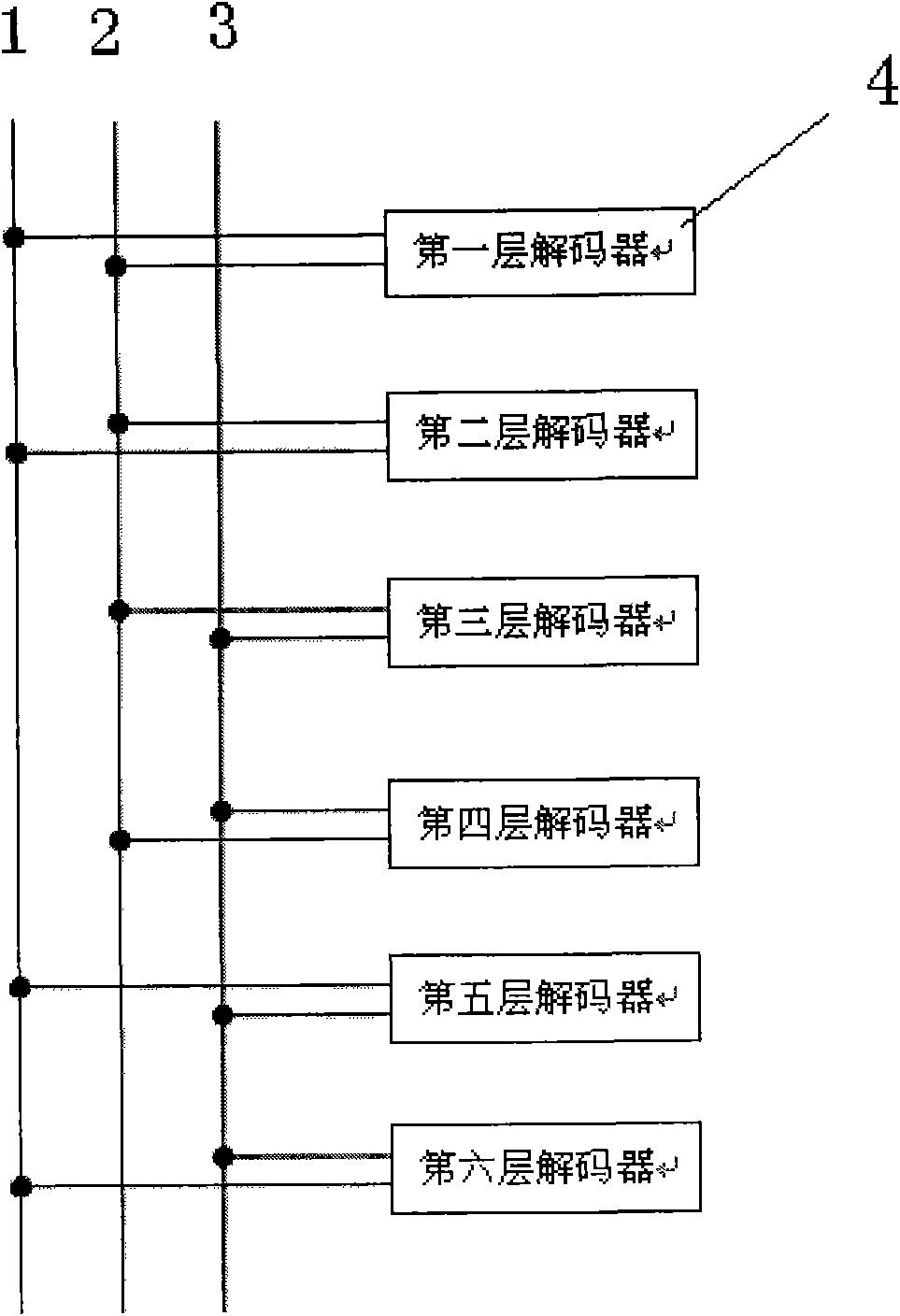 Underground position selecting hydraulic decoding method and device of intelligent well