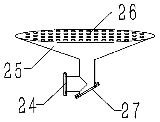 Industrial waste gas purifying device and operating method