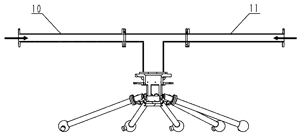 Industrial waste gas purifying device and operating method