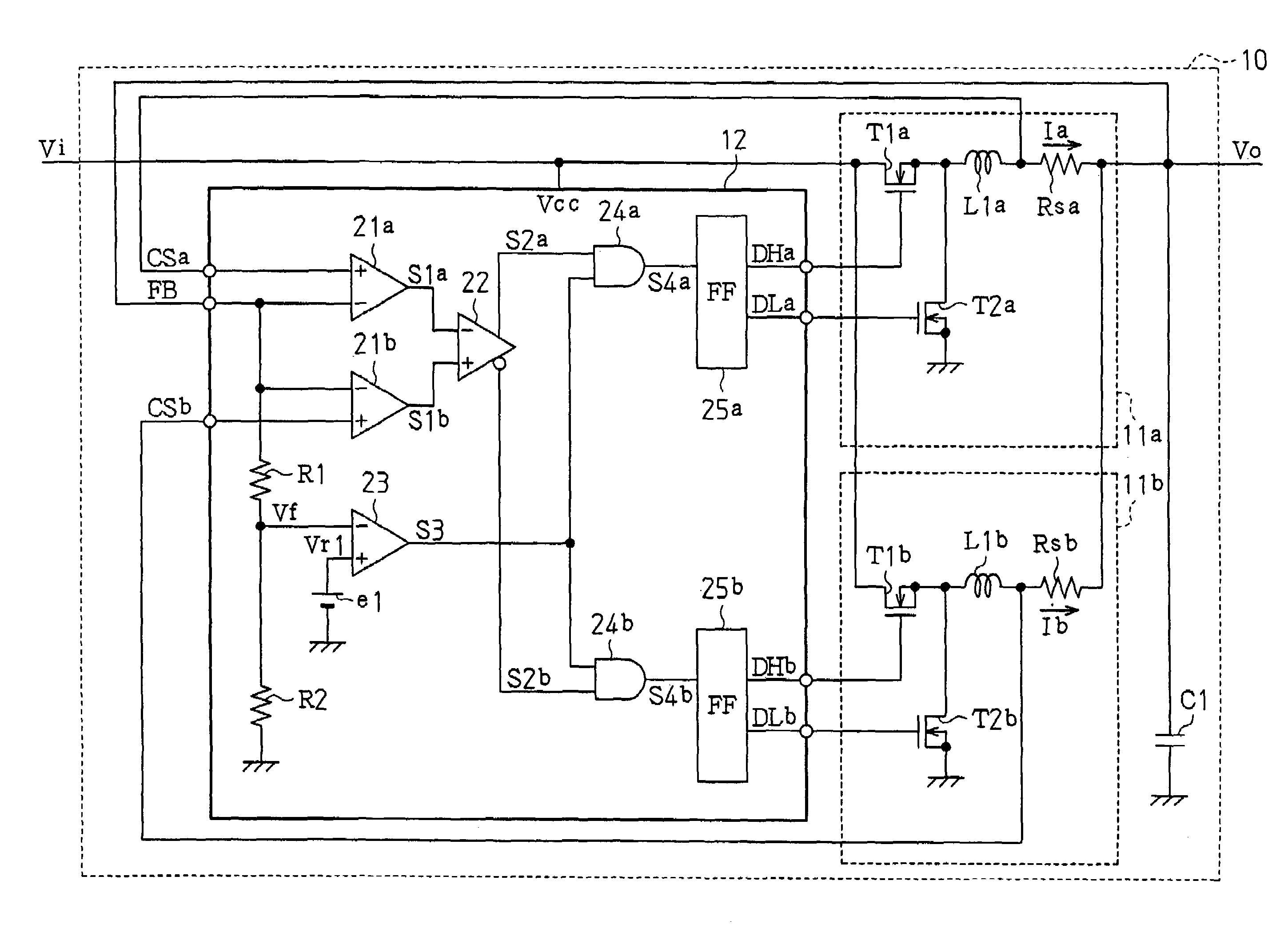 Multi-phase DC-DC converter and control circuit for multi-phase DC-DC converter