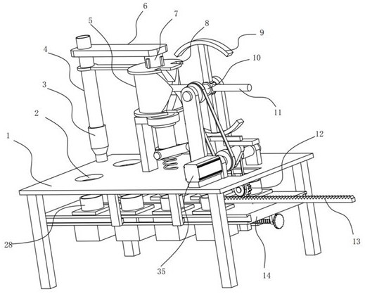 A meat stick filling machine