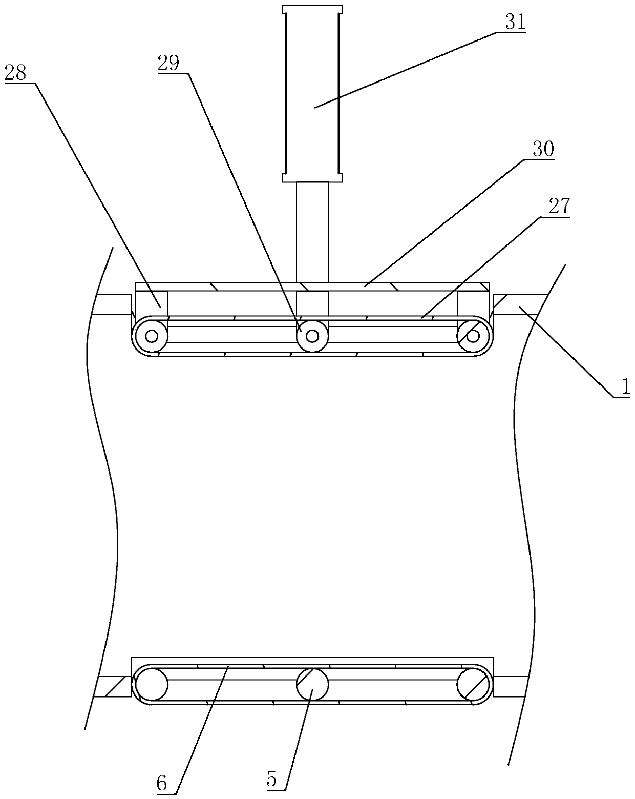 Pipeline optical power cable laying power assisting device