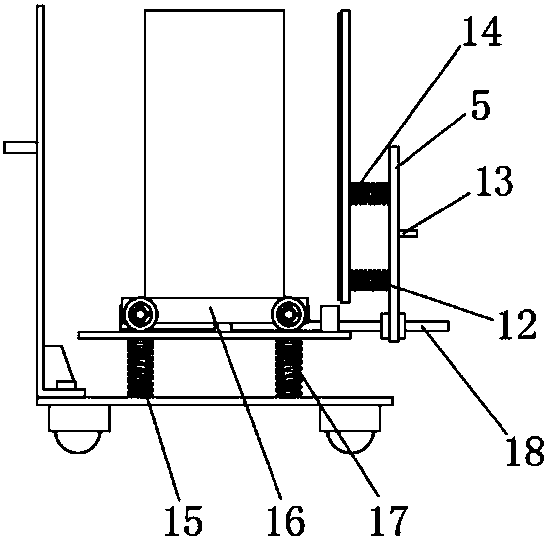 Novel glass containing rack