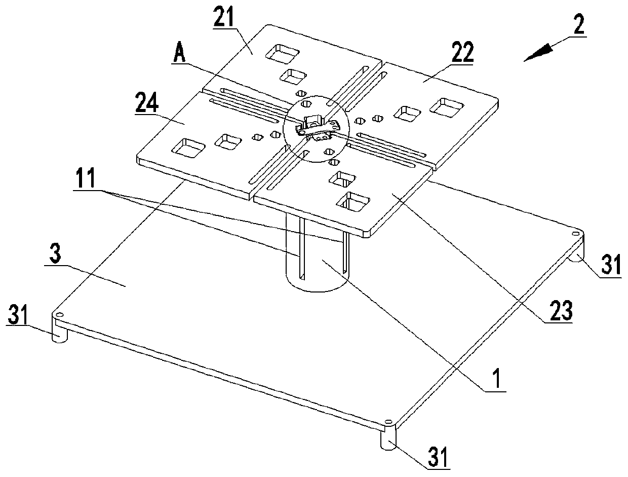 Satellite-borne L wide beam antenna