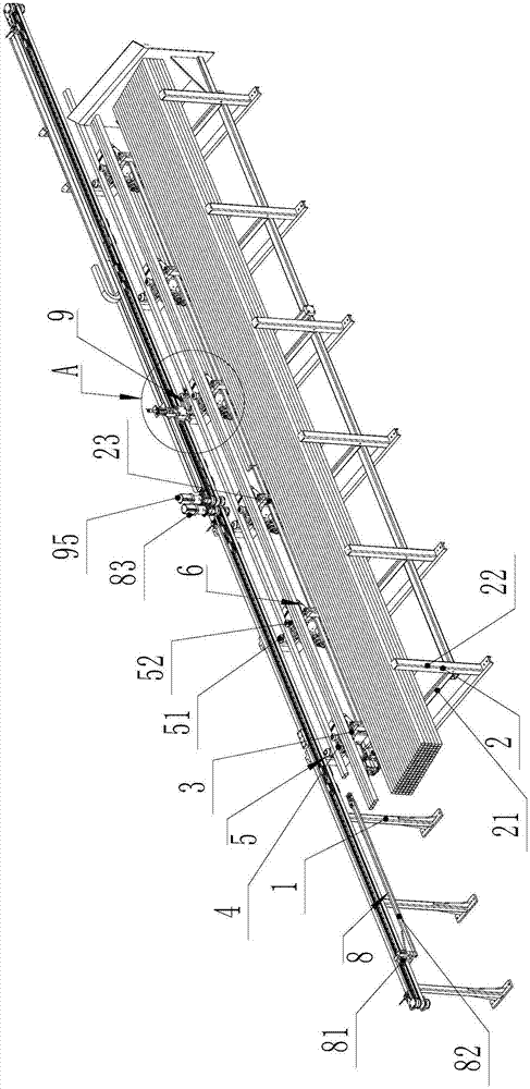 Feeding device and feeding method of saw cutting machine