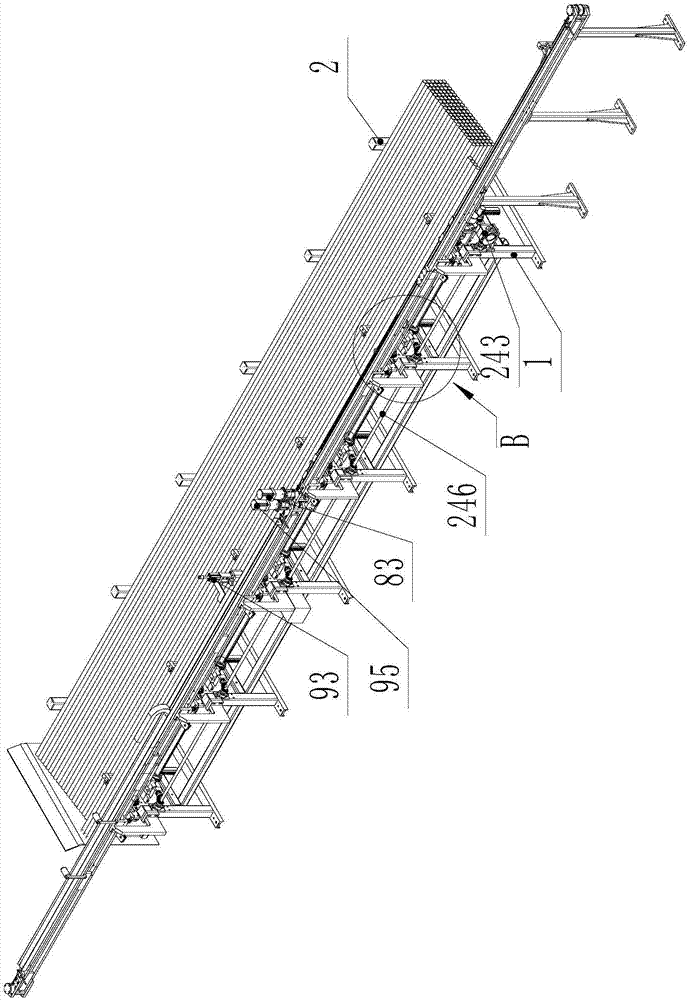 Feeding device and feeding method of saw cutting machine