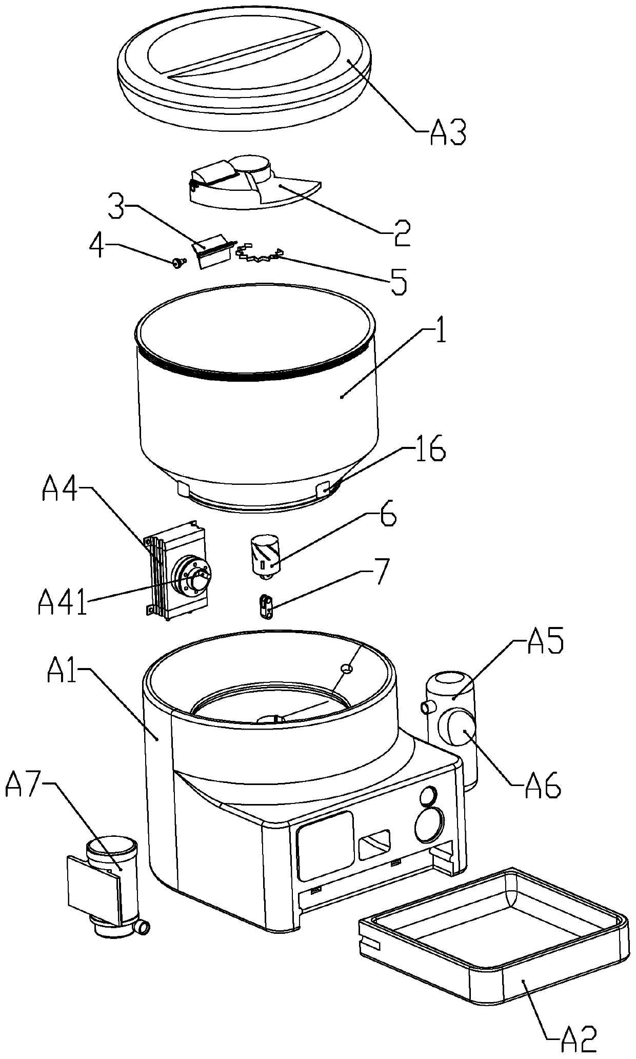 A split pet feeder