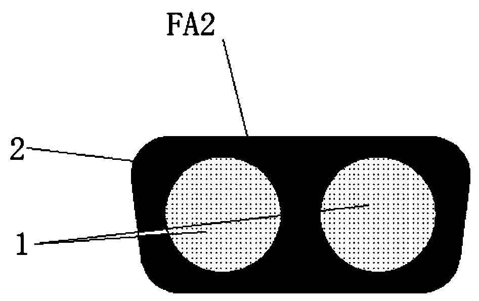 Light non-metal armored submarine cable