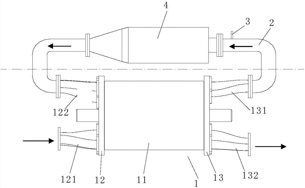 High-efficiency and low-pollution core engine