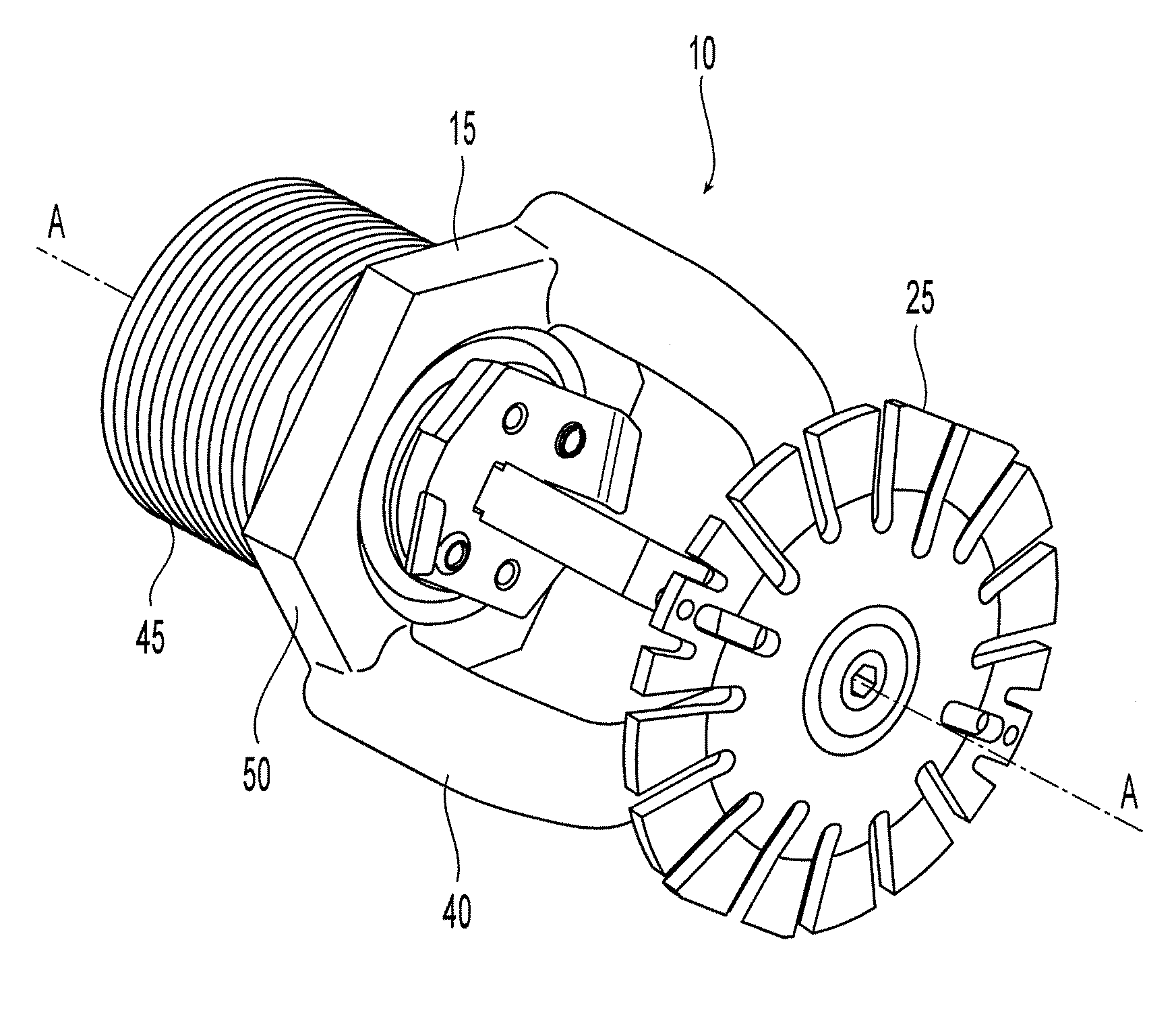 Extended coverage pendent sprinkler