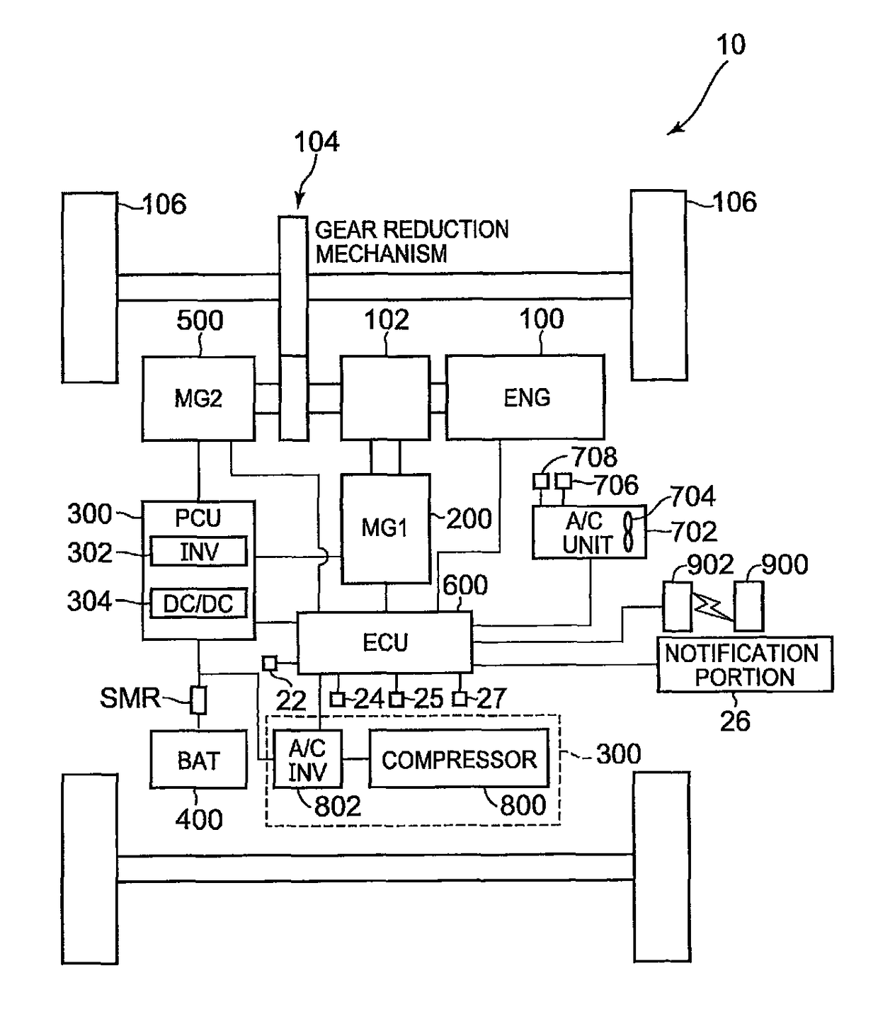 Air conditioning control device of vehicle