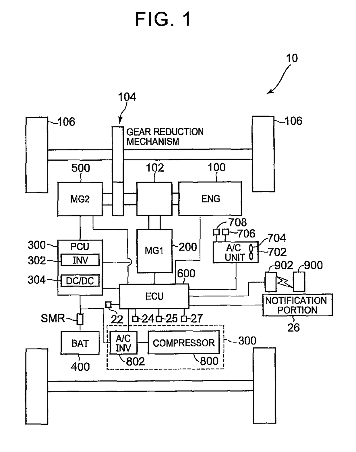 Air conditioning control device of vehicle