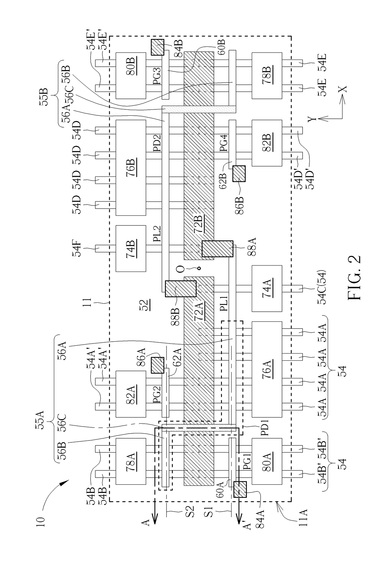 Layout pattern for static random access memory