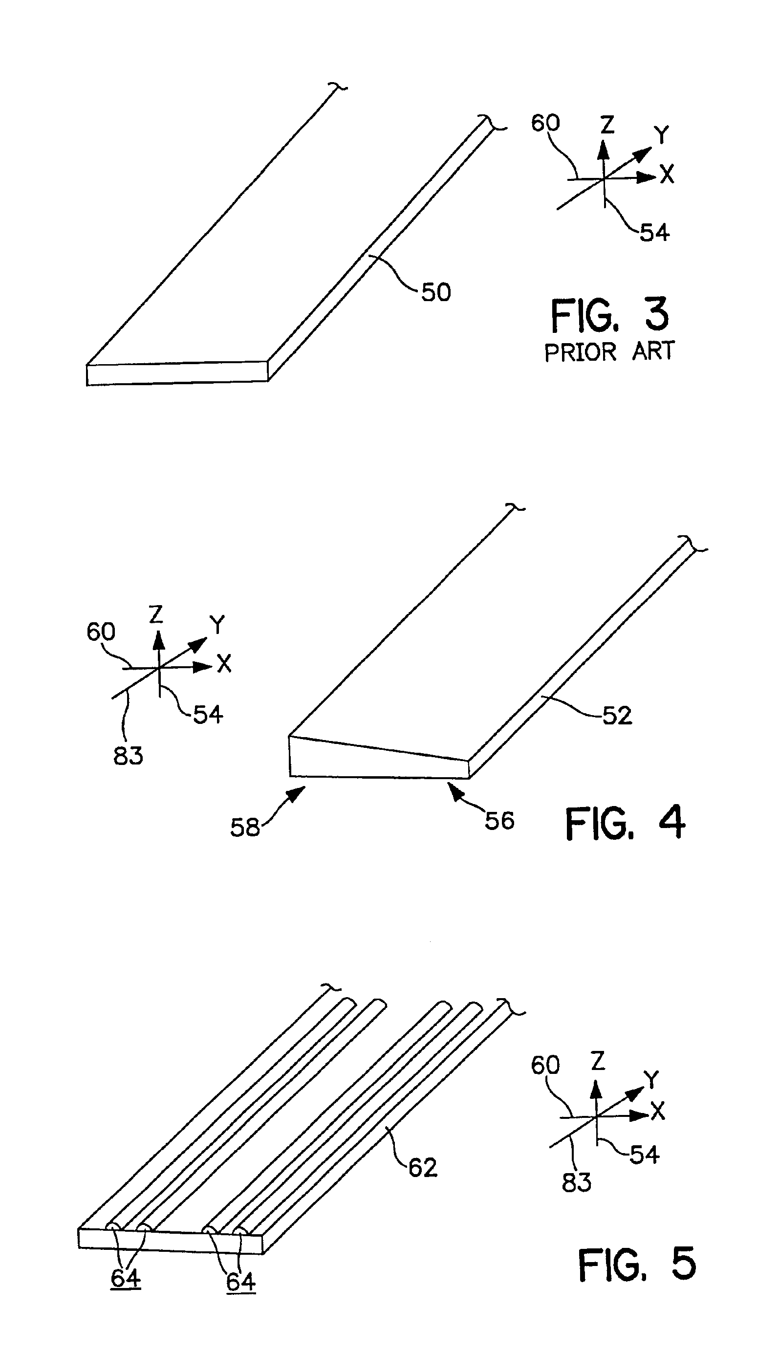 Three dimensional profiling of an elastic hot melt pressure sensitive adhesive to provide areas of differential tension