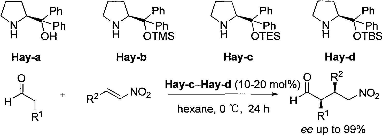 R-diphenyl prolinol chiral organic small molecule compound with cyclopropane structure and synthesis method of R-diphenyl prolinol chiral organic small molecule compound