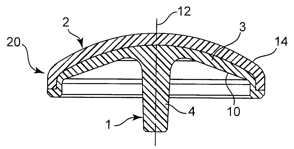 Method and assembly of a pyrolytic carbon component attached to another component