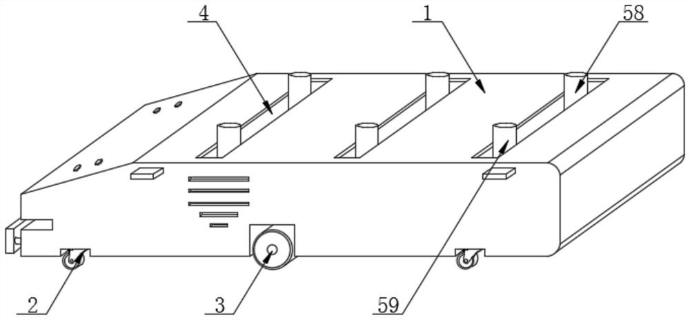 Latent traction type AGV forklift stable in transportation