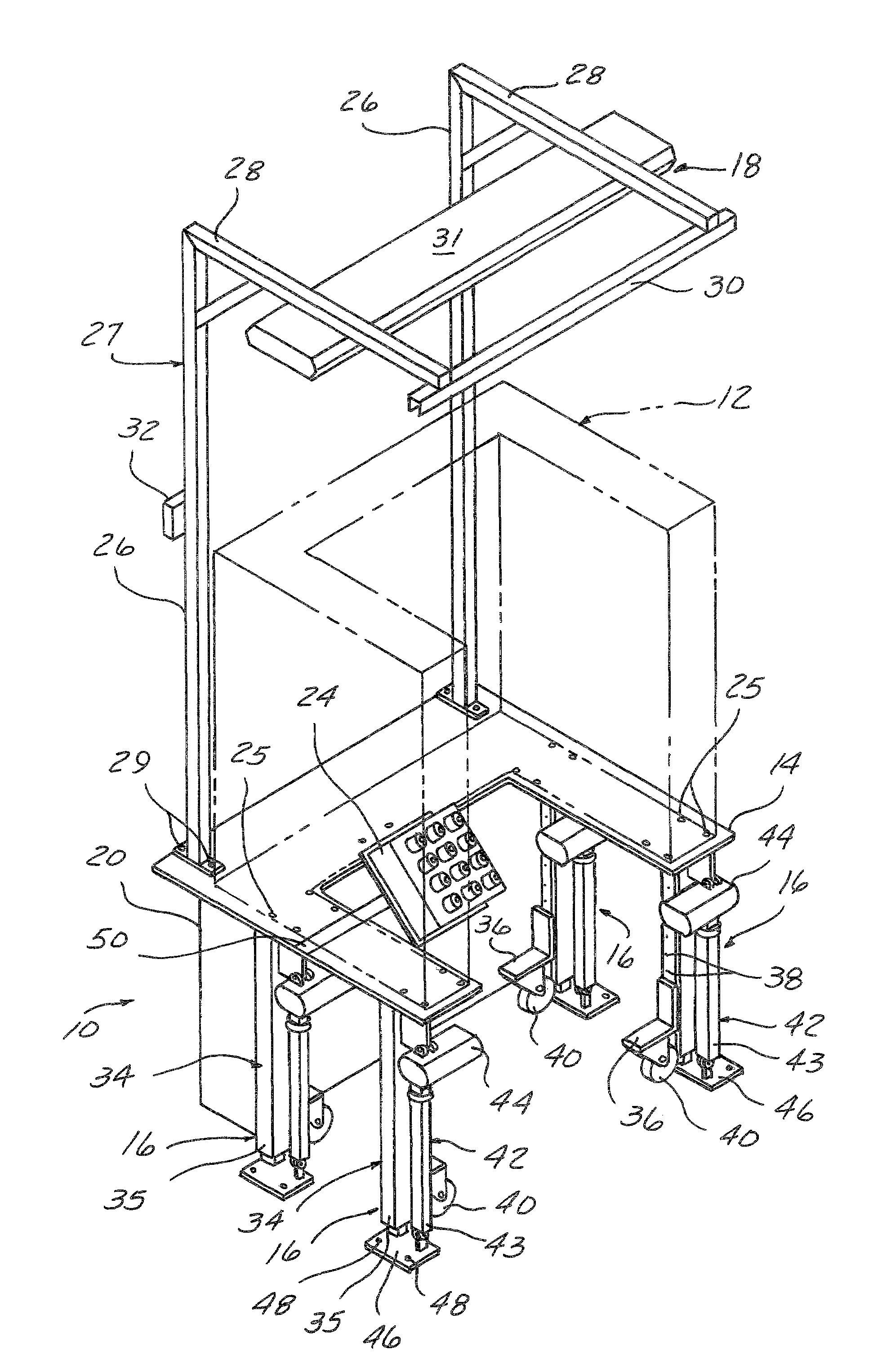 Modular base for industrial tools