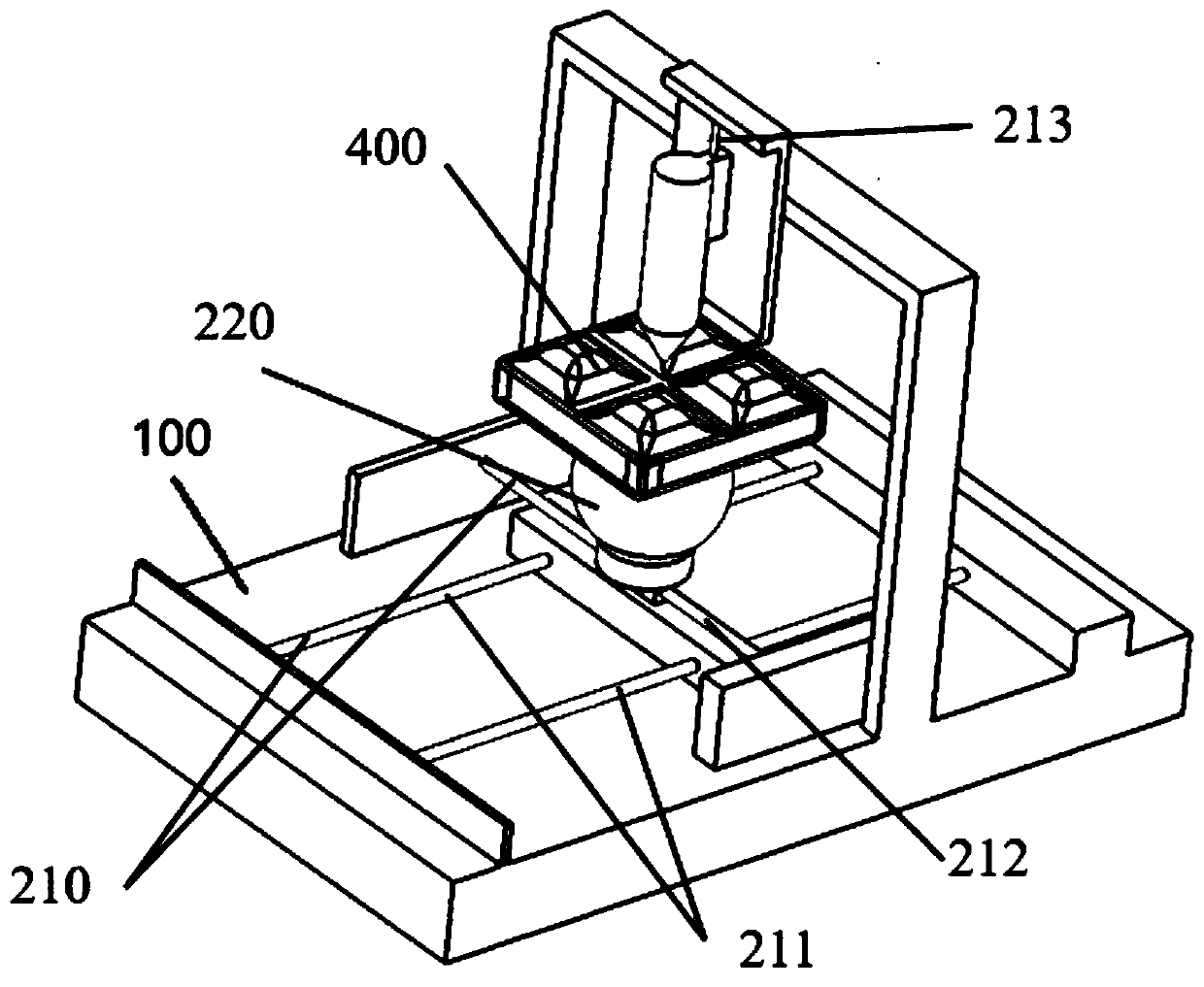 A method and device for conformal inkjet printing of complex curved surface circuits