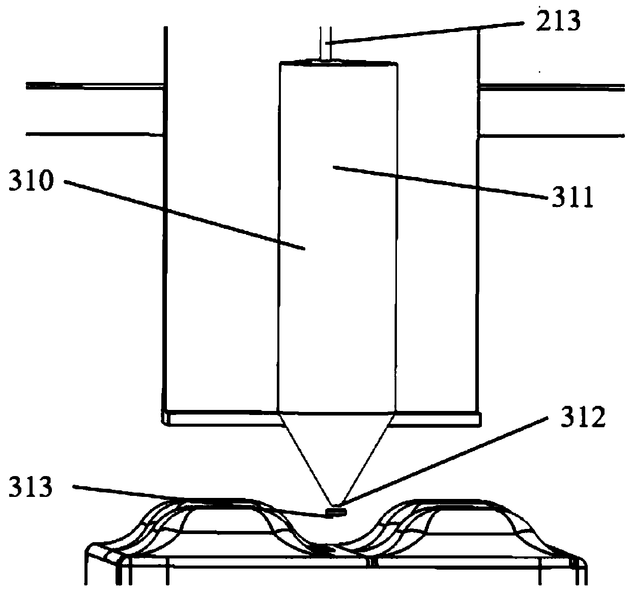 A method and device for conformal inkjet printing of complex curved surface circuits