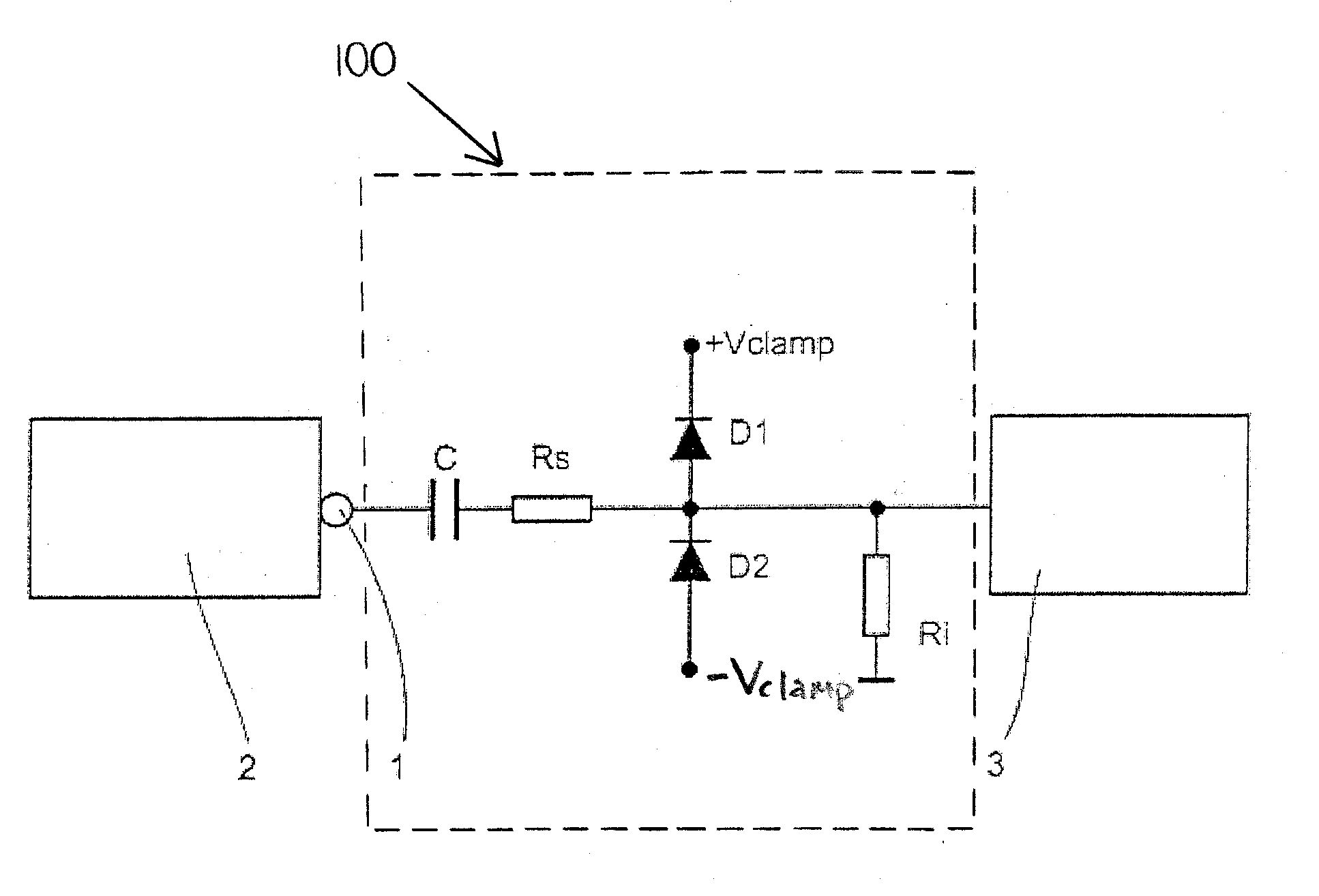 Device for protecting an electric impedance tomograph from overvoltage pulses