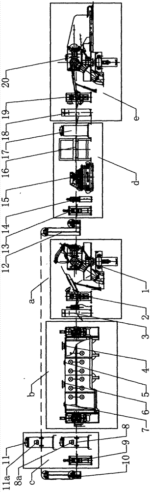 Double-sided aluminium multilayer metal composite plate and production line thereof