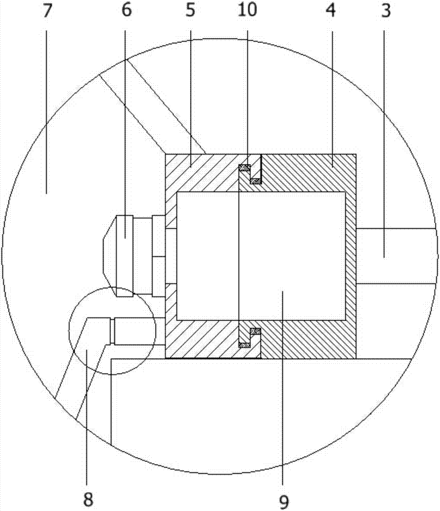 Spraying and dust falling device for rock drill