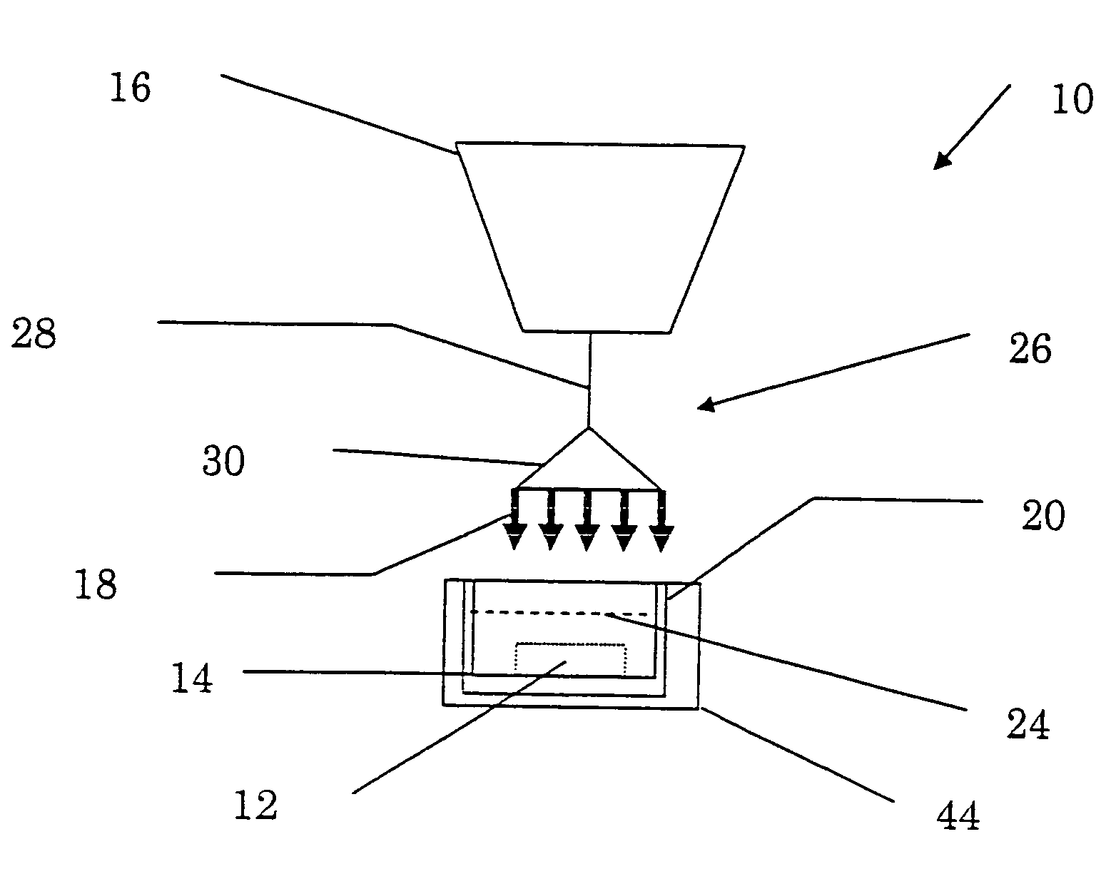 Apparatus and method using fractionated irradiation to harden metal