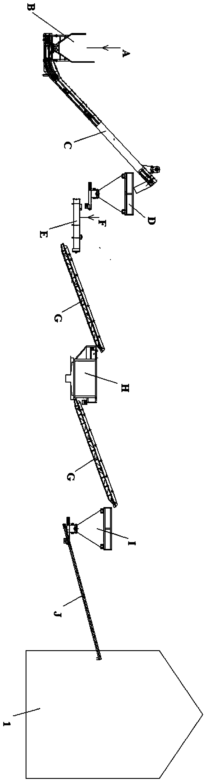 A method of continuous deep dehydration and solar energy synergistically drying sludge