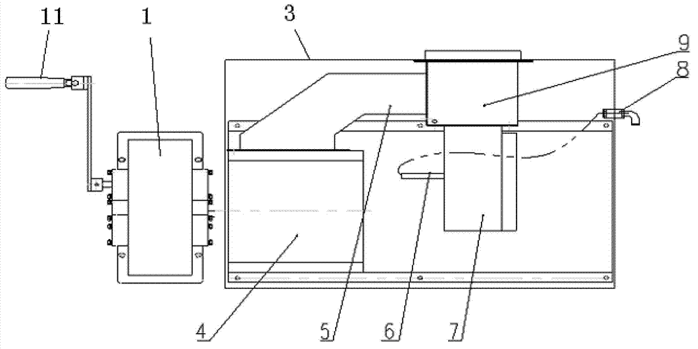 Air circulation driving device for purifying, refrigerating and dehumidifying mine-used lifesaving cabin