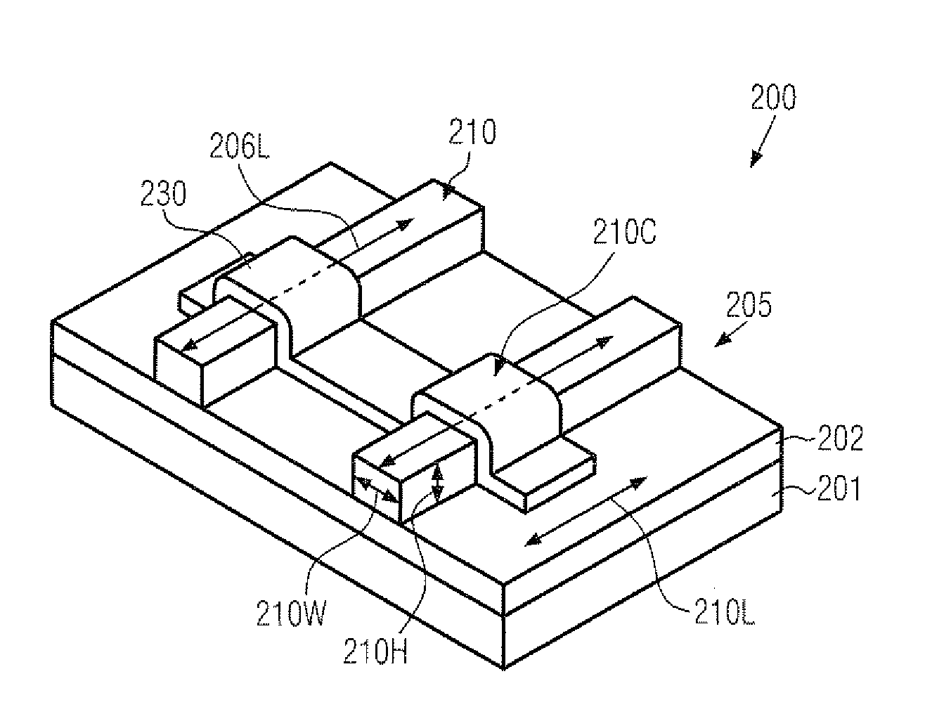 Strain engineering in three-dimensional transistors based on globally strained semiconductor base layers