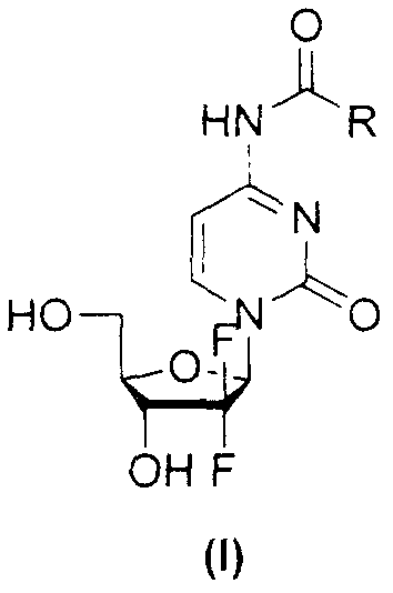 Gemcitabine amide derivates, and preparation method and application thereof