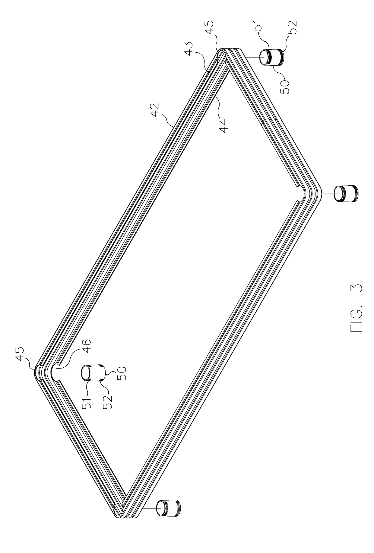 Connection structure for storage shelf