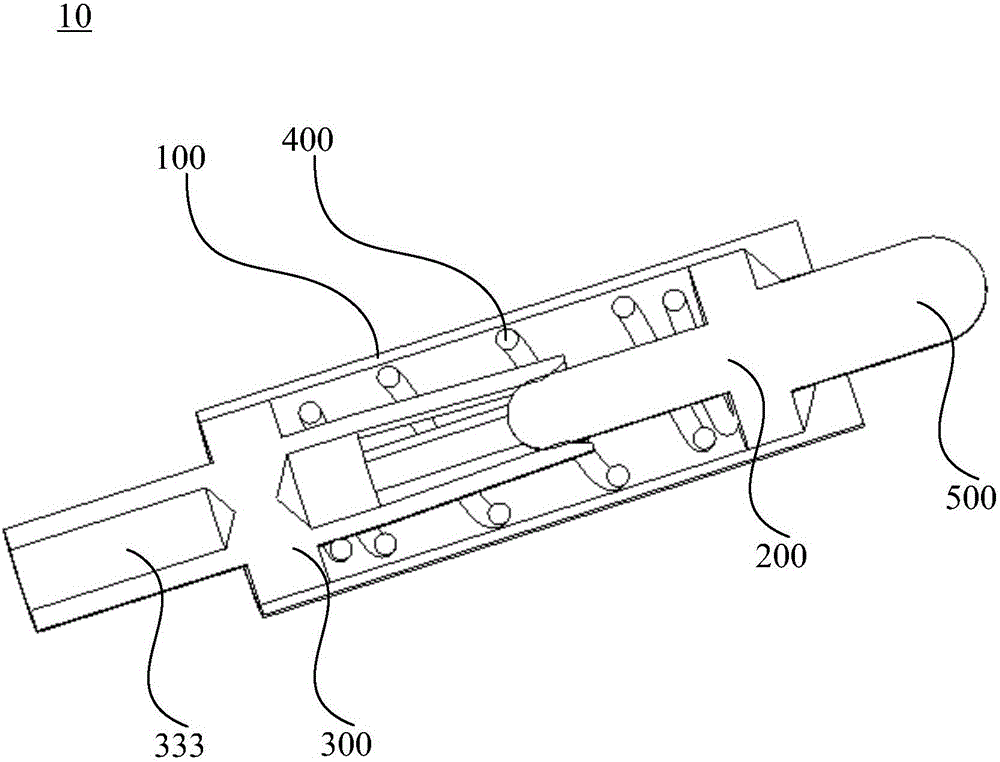 Electric connector telescopic contact