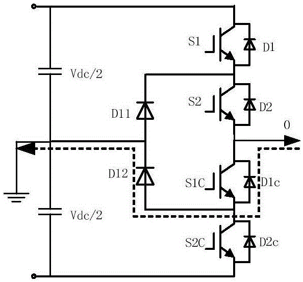 Three-level inverter