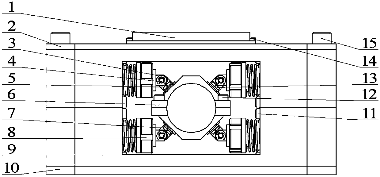 A magneto-rheological damping pipe clamp