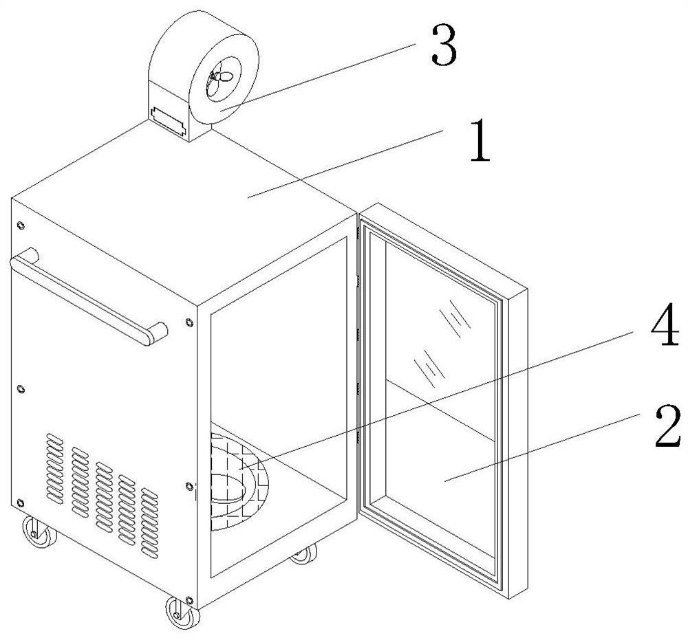 Electronic intelligent battery box with circulating temperature detection function