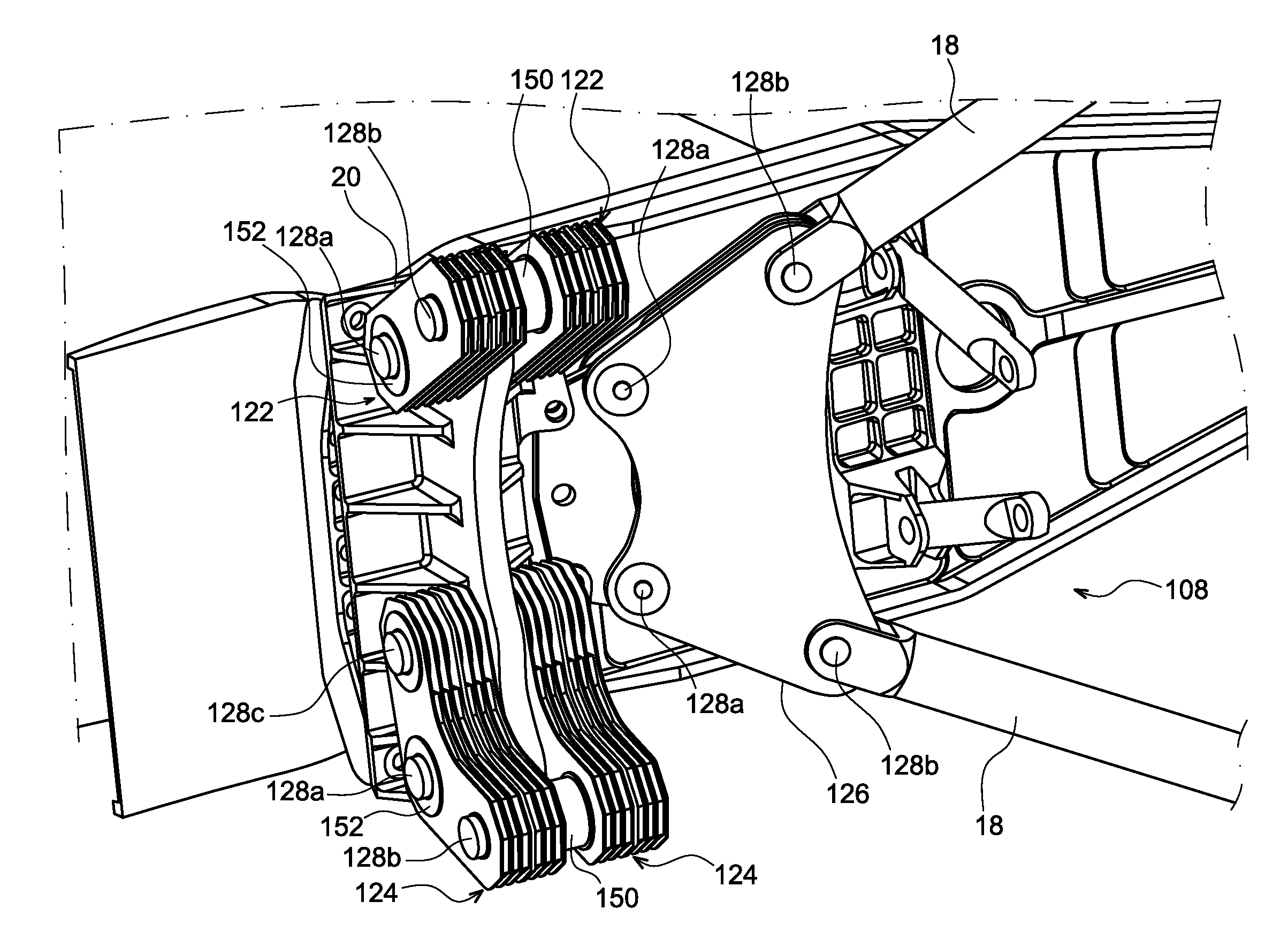 Flexible linking device for an aircraft propulsion system