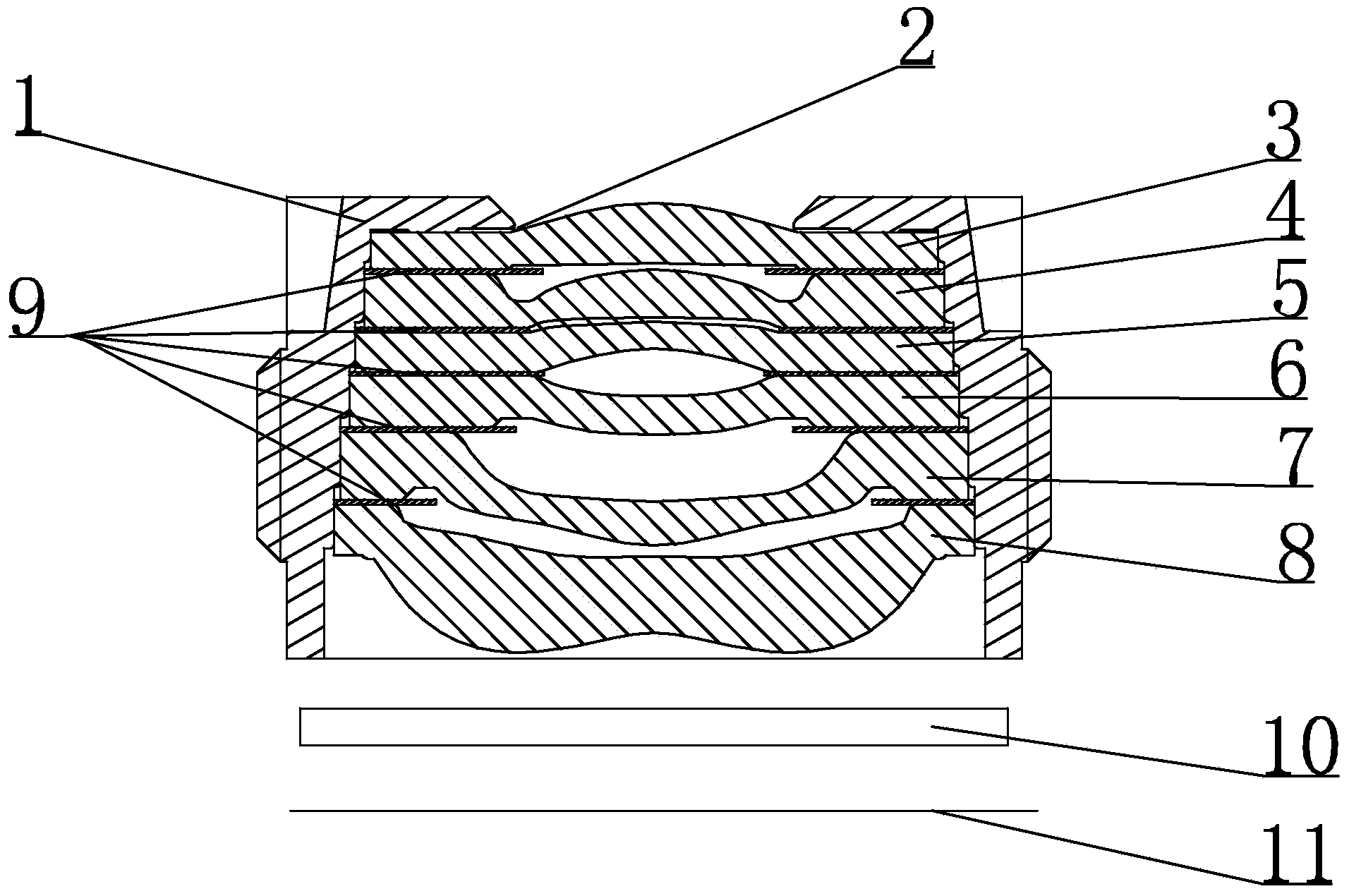 High-image-quality wide-angle optical camera lens