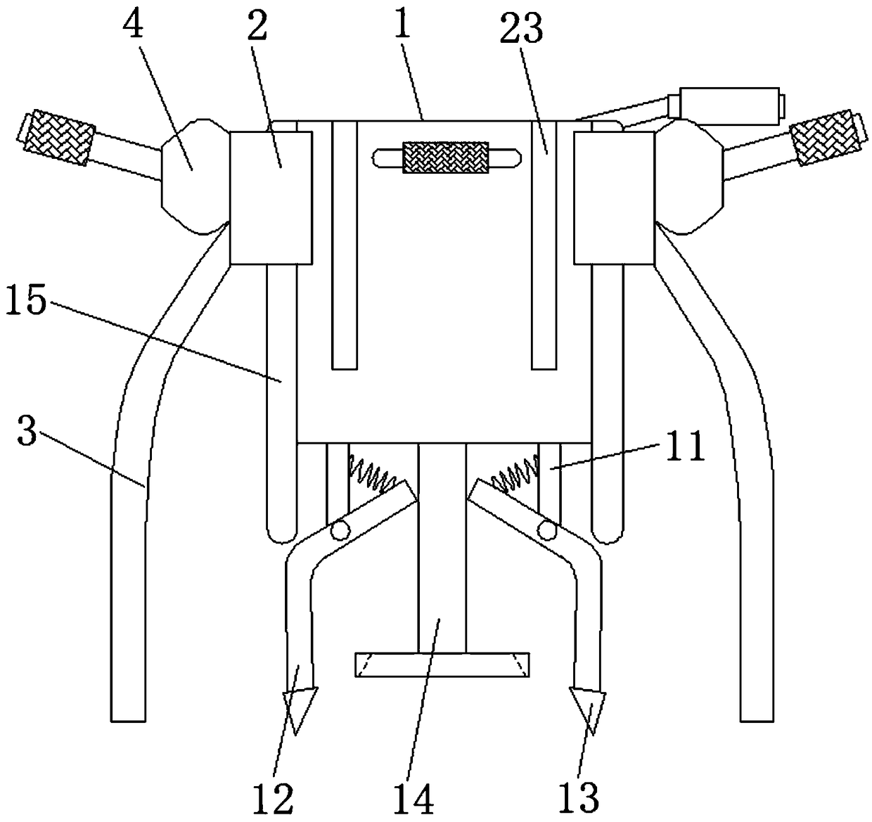 White peony root digging device